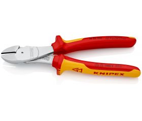 Knipex Alicate de corte diagonal de fuerza con mangos bicomponentes aislados 200 mm