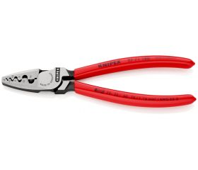 Knipex Alicate para entallar punteras huecas - con mangos recubiertos de plástico 180 mm