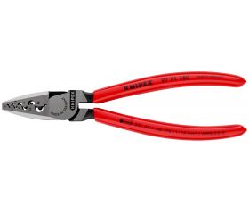 Knipex Alicate para entallar punteras huecas - con mangos recubiertos de plástico 180 mm