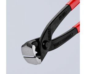 Knipex Tenaza rusa -  con mangos recubiertos de plástico