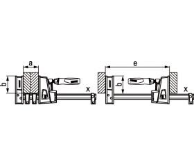 Bessey Tornillo de apriete KORPUS REVO KREV 1000 mm