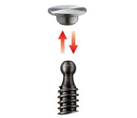 Bessey Tornillo de apriete de acero forjado GZ-K 200 mm