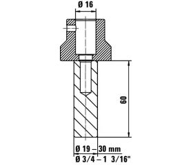 Bessey Adaptador para mordazas TW16AW 20 mm