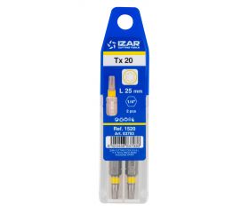 PUNTA ATORNILLAR DIN3126 STANDARD - 1520 - TORX 15 - L25 - (pack 2 uds.  -  EUR/pack)