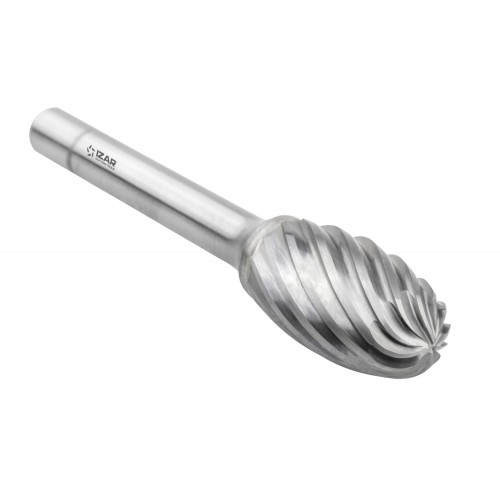 FRESA ROTATIVA METAL DURO TIPO E GOTA-OVAL - 9257 - 12,70x06,00 mm DENTADO INOX