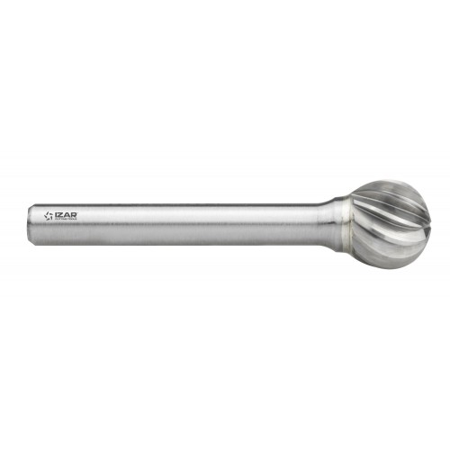 FRESA ROTATIVA METAL DURO TIPO D ESFERICA - 9258 - 12,70X06,00 mm DENTADO INOX