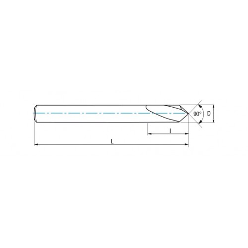 REF. 9301 BROCA CENTRAR MD CNC 90º IZAR STD.