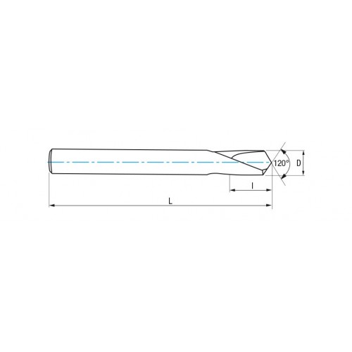 REF. 1303 BROCA HSS Co CENTRAR 120º