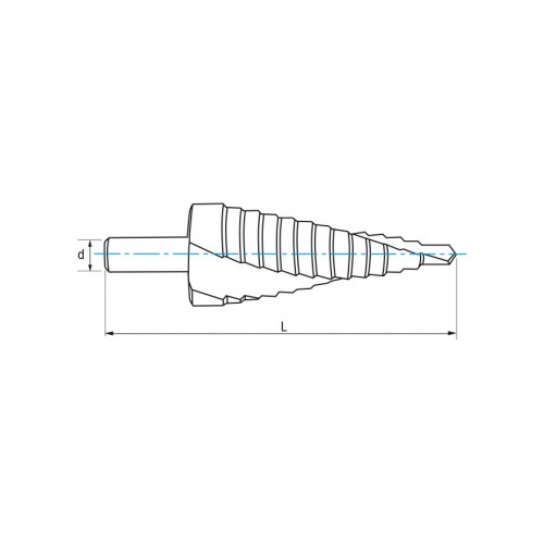 REF. 1617 BROCA HSS Co ESCALONADA ESPIRAL