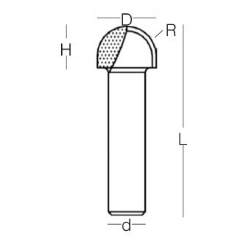 REF. 1670 FRESA MADERA RADIO CONCAVO