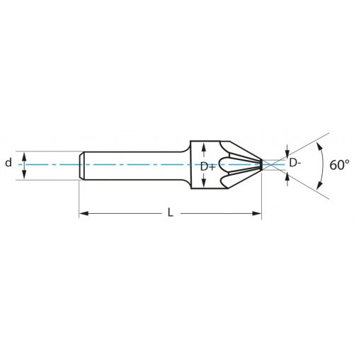 REF. 2550 AVELLANADOR HSS DIN334A 60º