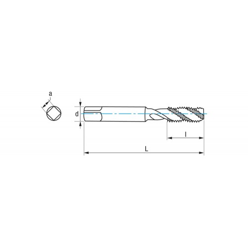 REF. 3157 MACHO MAQUINA HELICOIDAL HSS ISO529 (M)