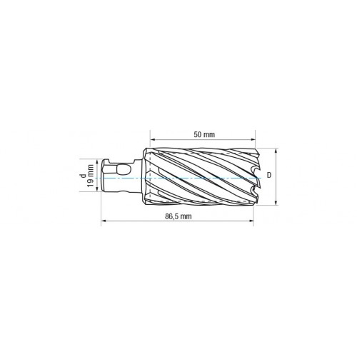 REF. 4061 FRESA HUECA HSS-XT LARGA MAQUINA ELECTROMAGNETICA UNIVERSAL