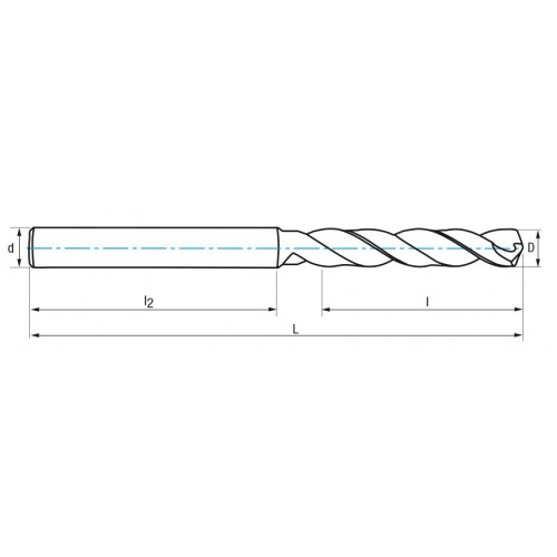 REF. 6016 BROCA PMX IZAR STD. INOX / MATERIALES DUROS