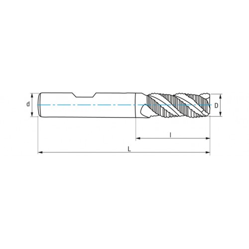 REF. 6696 FRESA DESBASTE FINO PMX DIN844NRF LARGA NZ