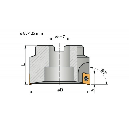 REF. 8250 PORTAPLAQUITAS FRESADO ESCUADRA-90º S90AP16D-90º