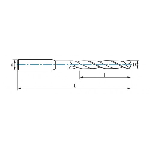 REF. 8405 BROCA MICROGRANO DIN6537L CNC