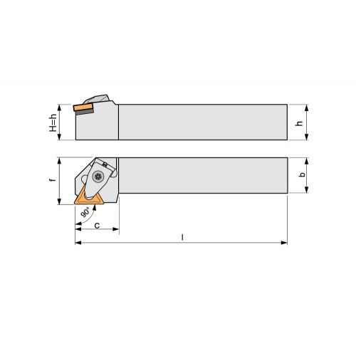 REF. 8707 PORTAPLAQUITAS TORNEADO EXTERIOR CTGP-90º POSITIVA (TP..)