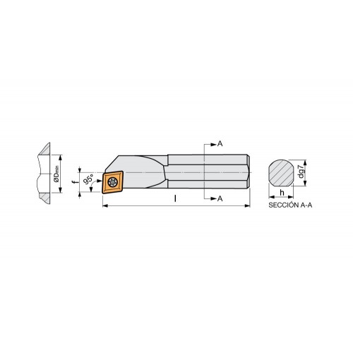 REF. 8751 PORTAPLAQUITAS MANDRINADO S-SCLC-95º POSITIVA (CCMT)