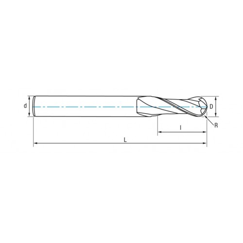 REF. 4470 FRESA HSSE8% IZAR-STD.N LARGA 2Z RADIAL