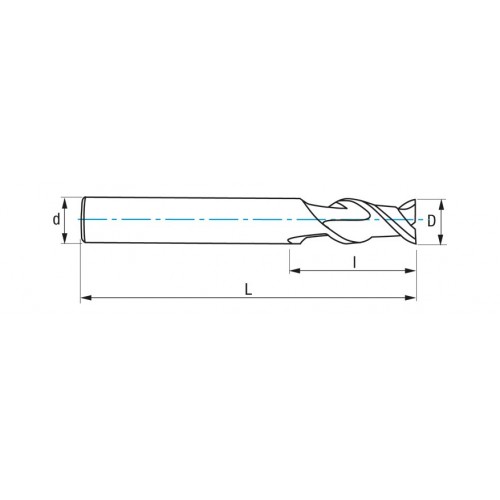 REF. 9427 FRESA MICROGRANO IZAR-STD.W 2Z CORTA