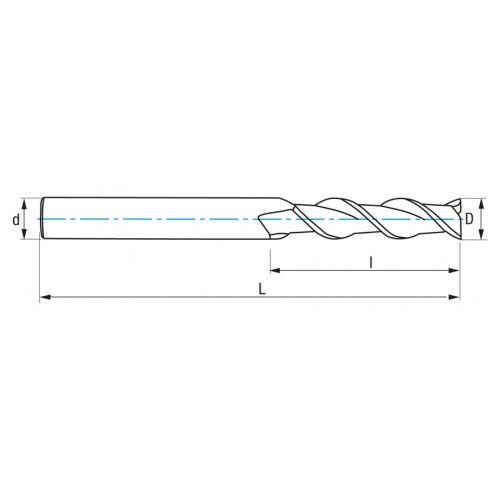 REF. 9429 FRESA MICROGRANO IZAR-STD.W 2Z LARGA