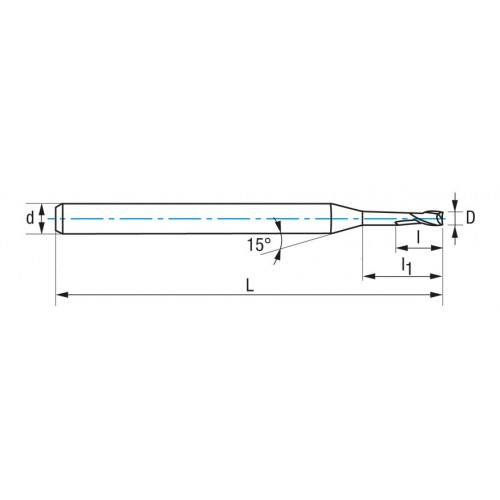 REF. 9470 MICROFRESA GRANO UF 2Z PLANA