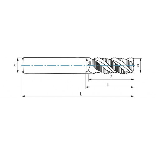 REF. 9647 FRESA DESBASTE FINO MICROGRANO IZAR-STD.WR 3Z INOX