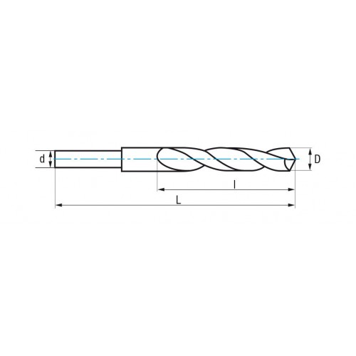 REF. 1007 BROCA HSS DIN338N REBAJADA BLISTER