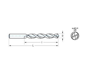 REF. 1300 BROCA HSSE DIN340TS LARGA