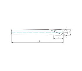 REF. 9303 BROCA CENTRAR MD CNC 120º IZAR STD.