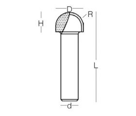 REF. 1670 FRESA MADERA RADIO CONCAVO