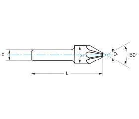 REF. 2550 AVELLANADOR HSS DIN334A 60º