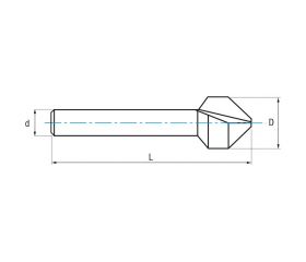 REF. 2573 AVELLANADOR HSS DIN335C 90º