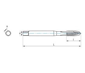 REF. 3102 MACHO MAQUINA RECTO HSS Co DIN371 (W) GUN