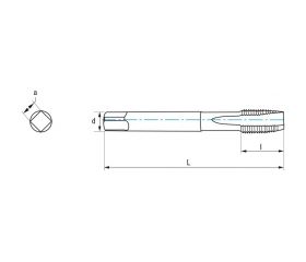 REF. 3106 MACHO MAQUINA RECTO HSS Co DIN5156 (GAS-BSP) GUN