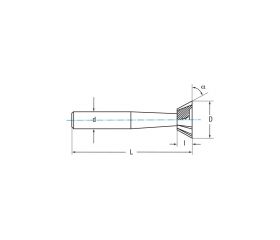 REF. 4330 FRESA ESPECIAL HSSE8% DIN1833A-N ANGULAR