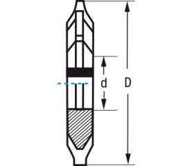 REF. 5100 FRESA AGUJERO HSS MODULAR TALLADO-ENGRANAJES