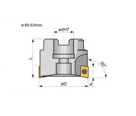 REF. 8250 PORTAPLAQUITAS FRESADO ESCUADRA-90º S90AP16D-90º