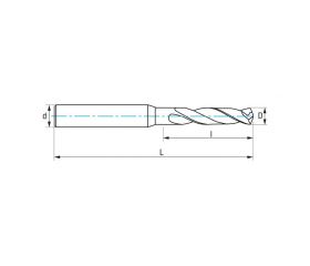 REF. 8400 BROCA MICROGRANO DIN6537K CNC