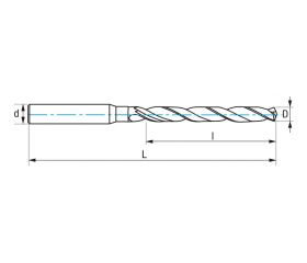 REF. 8414 BROCA UF IZAR STD. REFRIGERACION INTERIOR 15XD