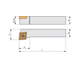 REF. 8704 PORTAPLAQUITAS TORNEADO EXTERIOR SCLC-95º POSITIVA (CCMT)