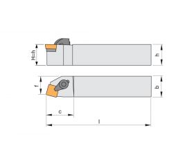 REF. 8706 PORTAPLAQUITAS TORNEADO EXTERIOR CSBP-75º POSITIVA (SPUN)