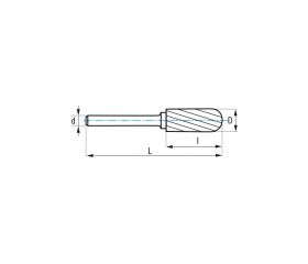 REF. 9251 FRESA ROTATIVA METAL DURO TIPO C RADIAL