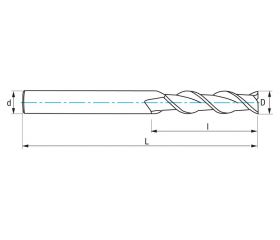 REF. 9429 FRESA MICROGRANO IZAR-STD.W 2Z LARGA