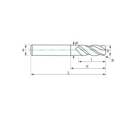 REF. 9446 FRESA HELICE VARIABLE RADIO GRANO UF DIN6528N NZ