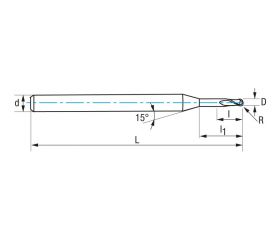 REF. 9475 MICROFRESA GRANO UF 2Z RADIAL