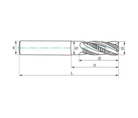 REF. 9644 FRESA DESBASTE MICROGRANO IZAR-STD.NR NZ