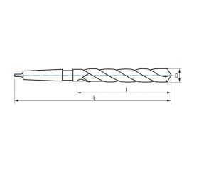 REF. 1140 BROCA HSS DIN1870N CONICA EXTRA-LARGA