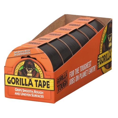 CINTA AMERICANA REFORZADA GORILLA TAPE NEGRA 11 M X 48 MM